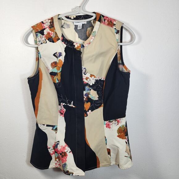 3.1 Phillip Lim Floral peplum, sleeveless, size s, zip front - Picture 3 of 16